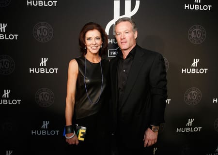 Charlotte Jones Anderson, Executive Vice President and Chief Brand Officer for the Dallas Cowboys with her spouse, Shy Anderson